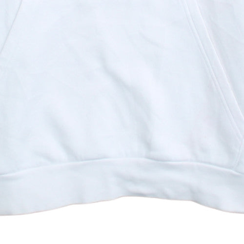 Adidas Men's White Pullover Hoodie M Logo Sportswear Fleece