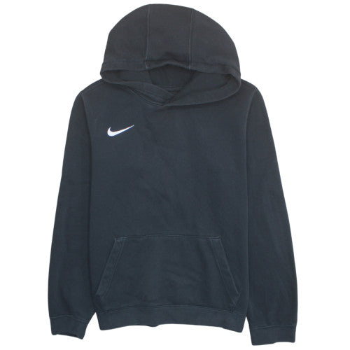 Nike Boys Black XL Pullover Hoodie with White Logo Kangaroo Pocket