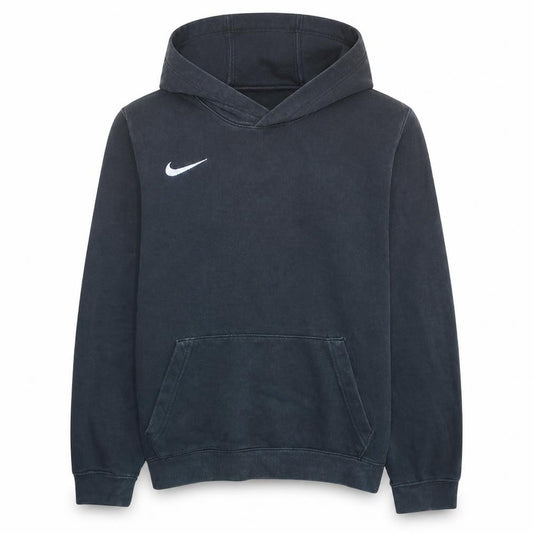 Nike Boys Black XL Pullover Hoodie with White Logo Kangaroo Pocket