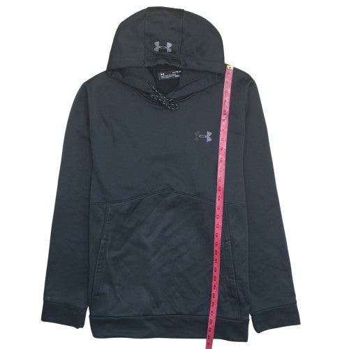 Under Armour Mens Black XL Pullover Hoodie ColdGear Fleece