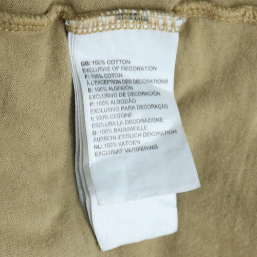 The North Face Men's Beige Graphic T-Shirt XXL Cotton Outdoor
