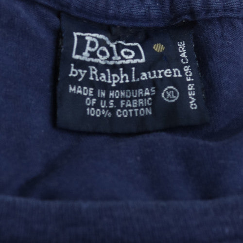 Polo Ralph Lauren Men's Navy Blue Cotton Crew Neck T-Shirt XL