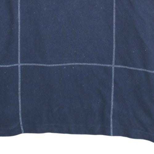 Nautica Men's Blue Check Short Sleeve Cotton Polo Shirt XXL
