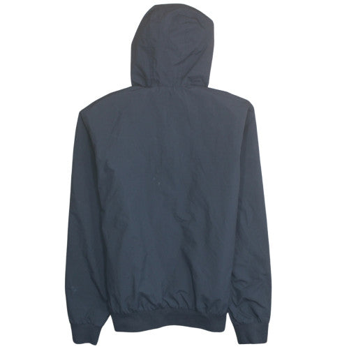 Fred Perry Men's Black Hooded Windbreaker Jacket Size M