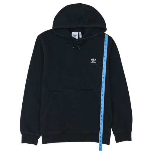 Adidas Men's Black Pullover Hoodie L Regular Fit Fleece Sweatshirt