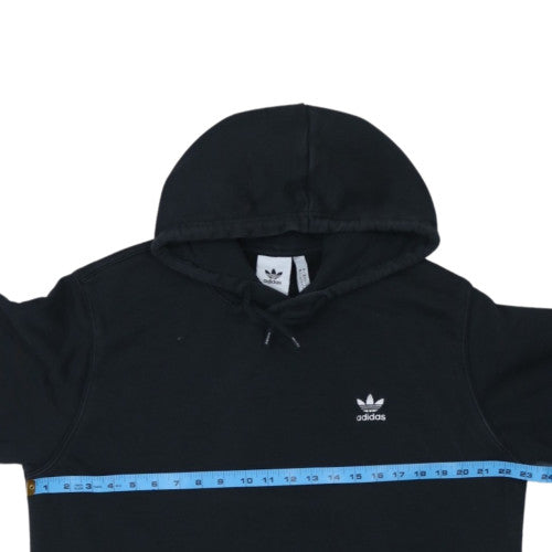 Adidas Men's Black Pullover Hoodie L Regular Fit Fleece Sweatshirt
