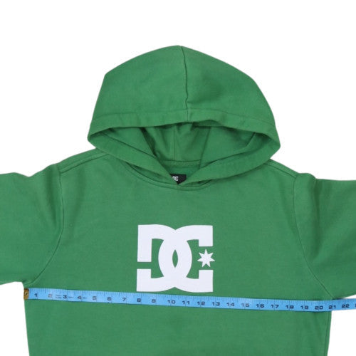 DC Men's Green Pullover Hoodie XL Logo Fleece Casual Sweatshirt