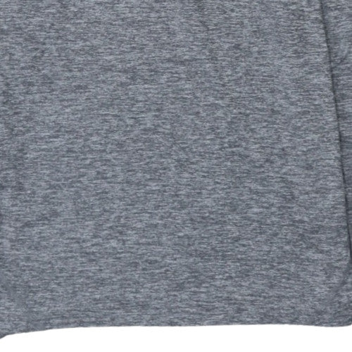 Nike Men's Grey Dri-FIT Long Sleeve Hooded Pullover Training Top S