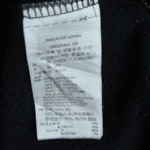 Adidas Men's Black XS Pullover Hoodie with Red Logo