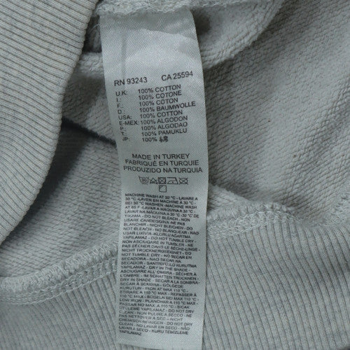 Diesel Men’s Grey Pullover Hoodie M Graphic Print Regular Fit