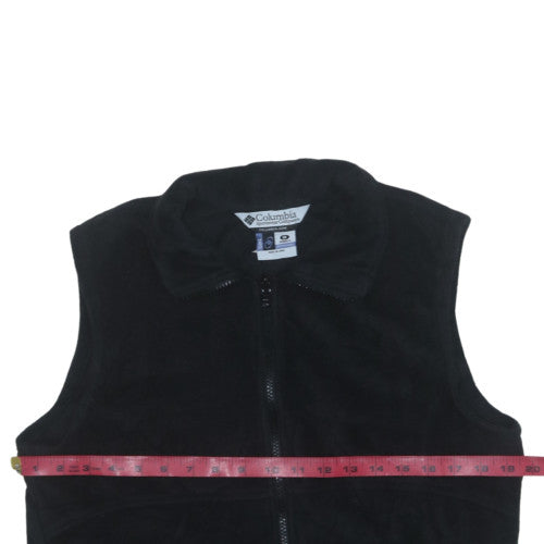 Columbia Men's Black Fleece Bodywarmer Waistcoat M Regular Fit