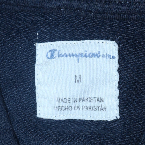 Champion Women’s Navy Pullover Hoodie Medium Cotton Blend Logo