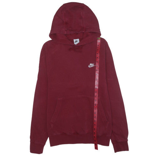 Nike Women’s Burgundy Hoodie Size M Pullover Fleece Sweatshirt