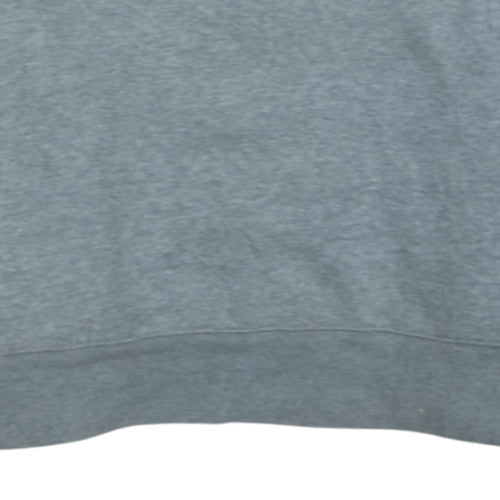 GAP Women Grey Logo Crew Neck Pullover Sweatshirt Size L