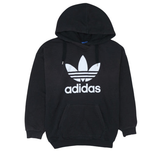 adidas Men's Black Trefoil Pullover Hoodie L Regular Fit