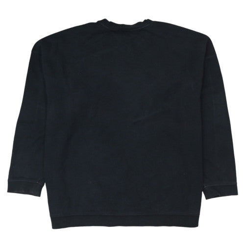 Adidas Mens Black XL Crew Neck Pullover Sweatshirt with Logo