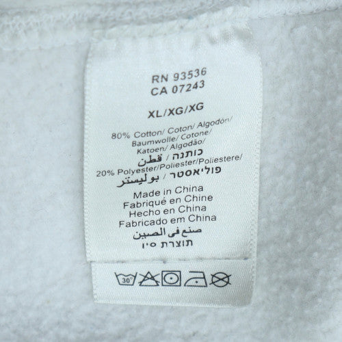 Ecko Unltd Womens White XL Full Zip Hoodie Graphic Crest Design