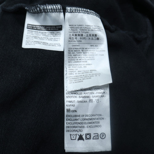Levi's Men's Black Crew Neck Pullover Sweatshirt Size M Classic Cotton