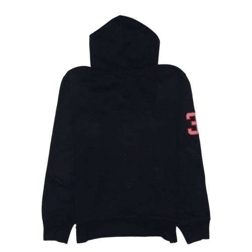 Polo Ralph Lauren Men's Black Full Zip Hoodie Large Red Logo