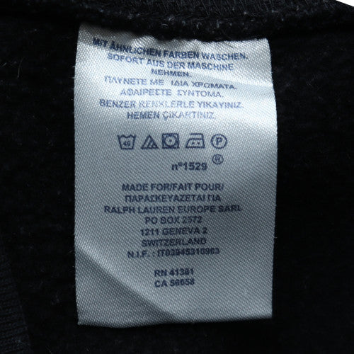 Polo Ralph Lauren Men's Black Full Zip Hoodie Large Red Logo