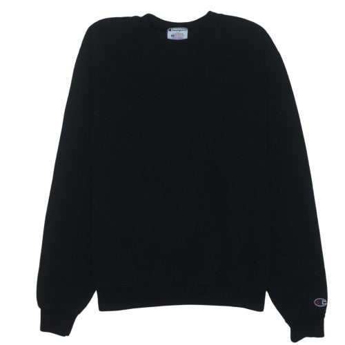 Champion Mens Black M Crew Neck Pullover Sweatshirt