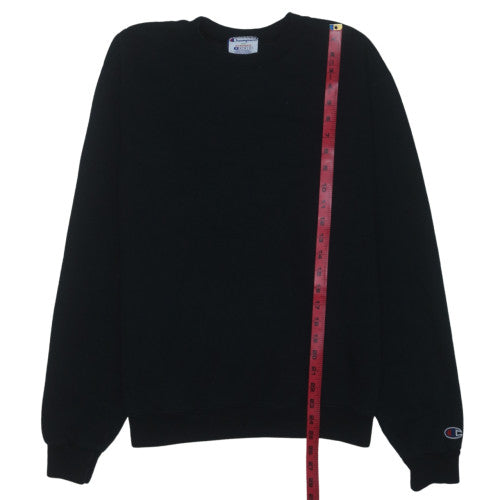 Champion Mens Black M Crew Neck Pullover Sweatshirt