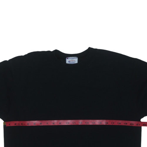 Champion Mens Black M Crew Neck Pullover Sweatshirt