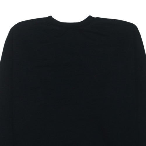 Champion Mens Black M Crew Neck Pullover Sweatshirt