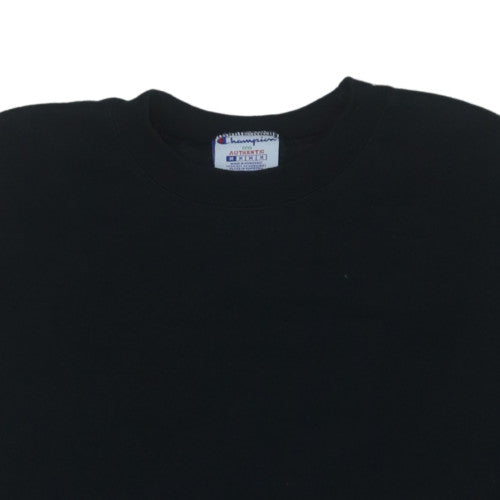 Champion Mens Black M Crew Neck Pullover Sweatshirt
