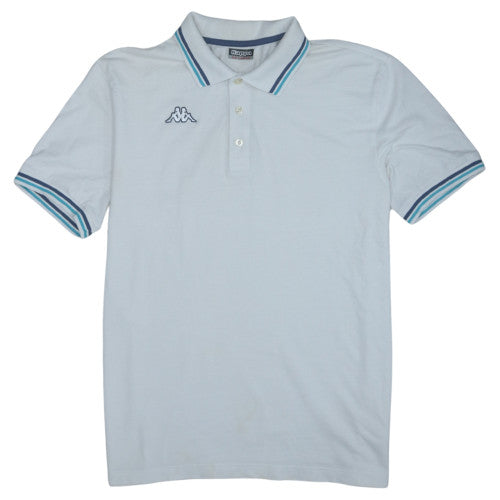Kappa Men’s White 2XL Cotton Polo Shirt Embroidered Logo