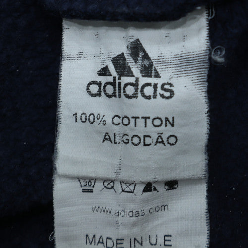 Adidas Mens Blue XL Pullover Crew Neck Logo Sweatshirt