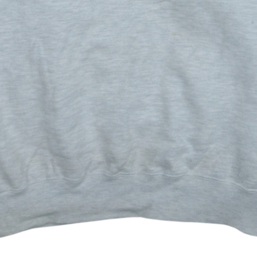 Russell Athletic Men’s Grey Cotton Logo Pullover Sweatshirt L