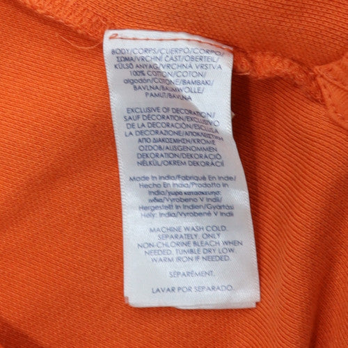 Chaps Men's Orange XL Cotton Short Sleeve Polo Shirt
