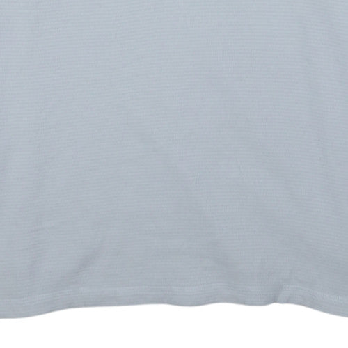 Tommy Hilfiger Men's White Henley Cotton Jumper M Long Sleeve