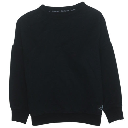 Calvin Klein Jeans Men's Black S Pullover Sweatshirt Classic Crew Neck