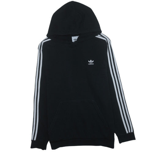 Adidas Mens Black Pullover Hoodie Size L Fleece Sportswear
