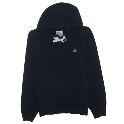 Lacoste Unisex Black XL Classic Pullover Hoodie with Logo