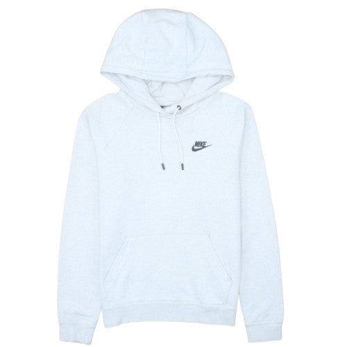 Nike Men's White Pullover Hoodie Small Fleece Logo Sportswear