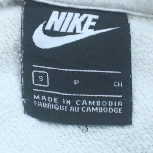Nike Men's White Pullover Hoodie Small Fleece Logo Sportswear