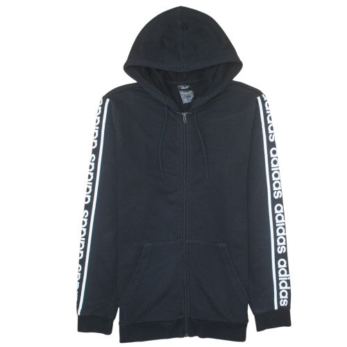 Adidas Men's Black Full Zip Hoodie Size L Sports Fleece