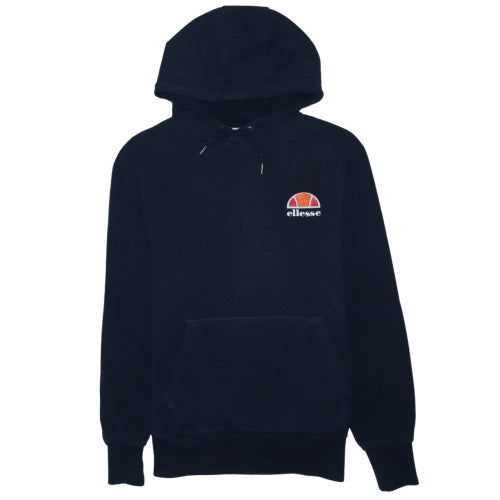 Ellesse Men's Blue Pullover Hoodie Size S Logo Fleece Sweatshirt