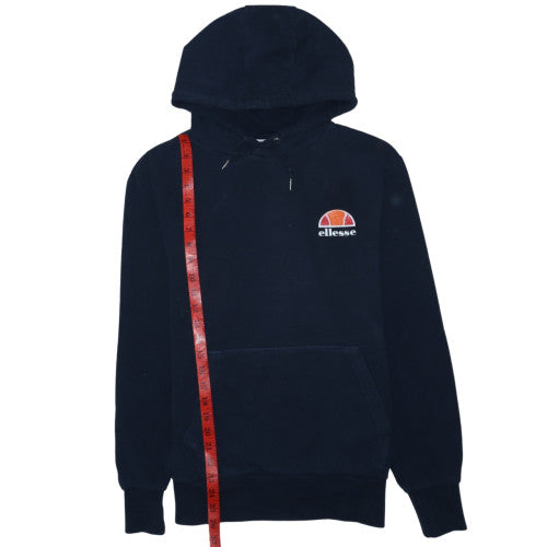 Ellesse Men's Blue Pullover Hoodie Size S Logo Fleece Sweatshirt