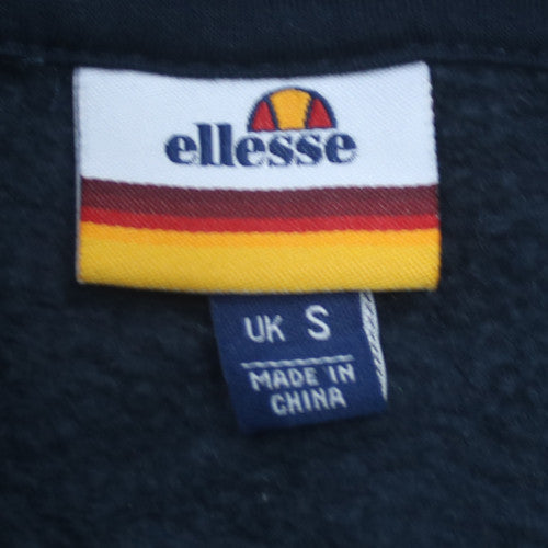 Ellesse Men's Blue Pullover Hoodie Size S Logo Fleece Sweatshirt