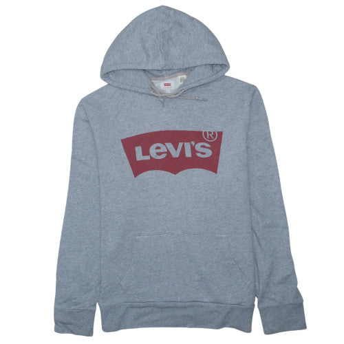 Levi's Men's Grey Logo Pullover Hoodie Size L Regular Fit