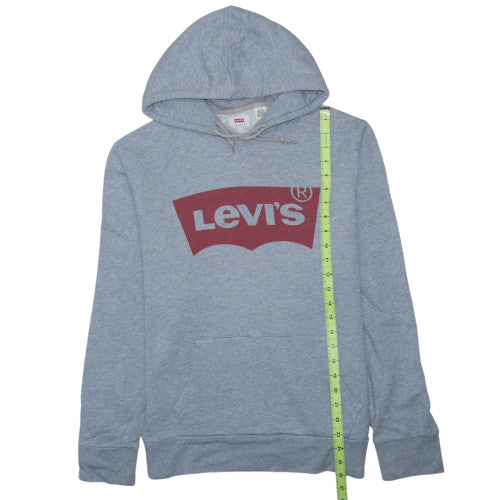 Levi's Men's Grey Logo Pullover Hoodie Size L Regular Fit