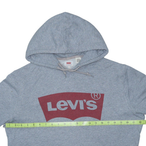 Levi's Men's Grey Logo Pullover Hoodie Size L Regular Fit