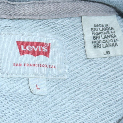 Levi's Men's Grey Logo Pullover Hoodie Size L Regular Fit
