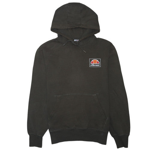 Ellesse Men's Green Pullover Hoodie L Regular Fit Fleece Logo Sportswear