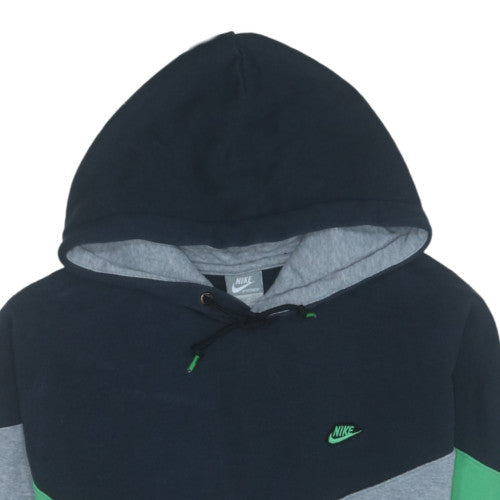 Nike Men’s Grey Pullover Hoodie S Logo Fleece Sportswear