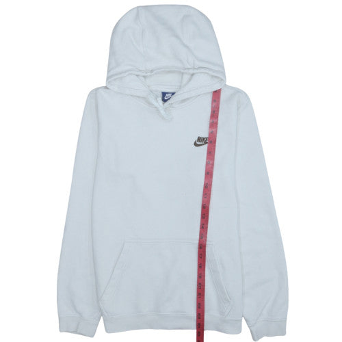 Nike Men’s White Pullover Hoodie Size S Regular Fit with Logo